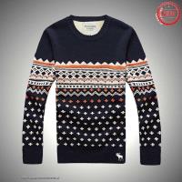 heren abercrombie and fitch crewneck truien wit oranje pattern koningsblauw Shop Groningen nsa7v416